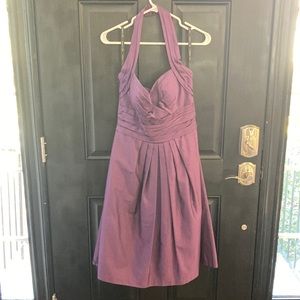 Short Purple Bridesmaids Dress